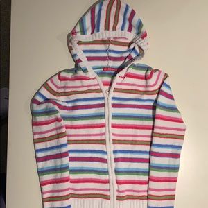 Heartbreaker club Girls large zipper hoodie Terry
